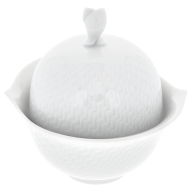 Zuckerdose, Form "Wellenspiel Relief", Weiß, V 0,2 l