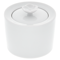 Zuckerdose, Royal Blossom, Weiß, Form "No 41", H 7,5 cm