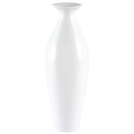 Kelchvase, Weiß, H 33 cm