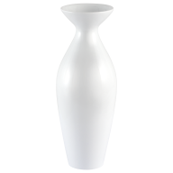 Vase, Weiß, H 28,5 cm