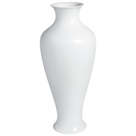 Vase, white, H 56 cm