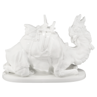 Liegendes Lastkamel, Weiß, L 49 cm