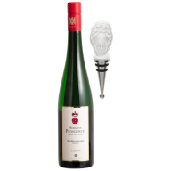 Wein-Set, 2-tlg., Schloss Proschwitz Weißburgunder 0,75 l, 12 % vol., Flaschenverschluss Dame