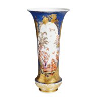 Vase "Chinoserien", Chinoserien nach Höroldt, H 41 cm