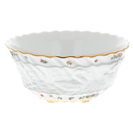 Bowl, medium, Shape "Swan Service", Oriental strewn flowers, gold rim (Swan service), Ø 18 cm