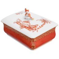 Dose, Sitzender Chinese, 15 x 10 cm