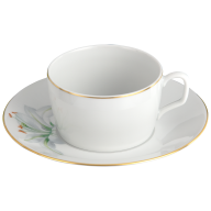 Kaffeetasse, Form "MEISSEN® Cosmopolitan", "Giant Bloom", Trichterlilie, Goldrand, V 0,25 l