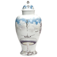 Vase "Four Mushrooms", Unique piece by Irina Polin, H 38 cm