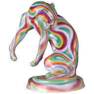 Panther, Meissen Atelier,Airbrush Look, Lim., H 17 cm