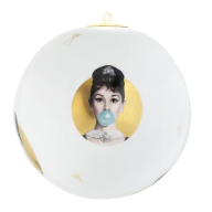Baumschmuck Kugel, "Legends blowing Bubbles - Collection" by Michael Moebius, Audrey, Ø 9 cm