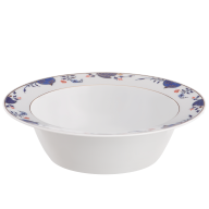 Bowl, large, Shape "No 41", Noble Blue, rim of onion elements, Ø 27,5 cm