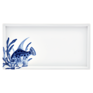 Sushiplatte, Form "MEISSEN® Cosmopolitan", "Blue Treasures", Fisch, L 27 cm