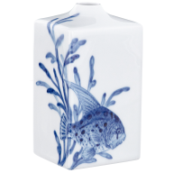 Vase, Form "MEISSEN® Cosmopolitan", "Blue Treasures", Fisch, H 15,5 cm