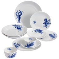 Starter-Set, 10-tlg. für 2 Personen, Form "MEISSEN® Cosmopolitan", Blue Treasures