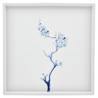 Platter, Shape "MEISSEN® Cosmopolitan", "Blue Orchid", cobalt blue, 25 x 25 cm