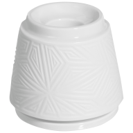 Leuchter, Vitruv, Biskuit Weiß, H 6,5 cm