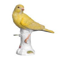 Vogel Kanarienvogel, Bunt staffiert, H 9,5 cm