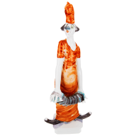 Band of Artists Clown Playing the Concertina, Coloured, with platinum