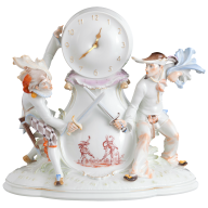 Uhr Degenfechter, H 32 cm