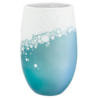 Vase, Faustkeilserie, groß, "Blue Lagoon", H 30 cm
