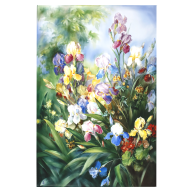 Wandbild Schwertlilien, Lim. 15, 75 x 51 cm