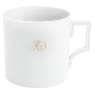Big Mug, Monogramm, 2 Buchstaben, gold, V 0,5 l