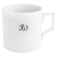 Big Mug, Monogramm, 2 Buchstaben, schwarz, V 0,5 l