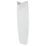 Vase, Platinrand, H 29 cm