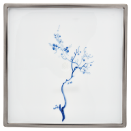 Platter, Shape "MEISSEN® Cosmopolitan", Blue Orchid Platinum, 21 x 21 cm