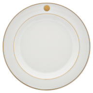 Suppenteller, Form "No 41", Swords Luxury Gold, Schwertermedaillon, Goldfaden, Ø 23 cm