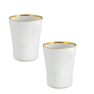 Champagnerbecher-Set, 2-tlg., Glanzgold, leicht