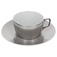 Teetasse, Form "MEISSEN® Cosmopolitan", Mesh, platin, V 0,2 l
