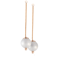 Ergänzung zu Ohrstecker Pearl Collection Pure White, Roségold