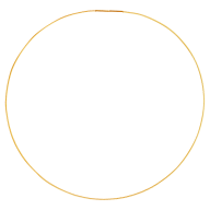 Collierkette Edelstahl gelbvergoldet, Seil 1.0 mm mit Bajonettverschluss, 45 cm