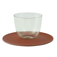 Espressotasse, LOBMEYR, "Alpha light green", Böttgersteinzeug, V 0,1 l