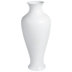 Vase, Weiß, H 56 cm