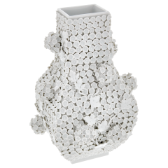 Vase Schneeballblüten, Weiß, H 25 cm