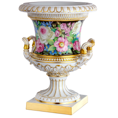 Kratervase "Blumenmalerei", H 35 cm