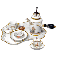 Schokoladendejeuner "Casanova inkognito", H 21,5 cm