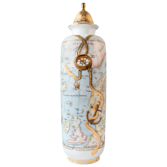 Vase "Seekarte", Lim. 25, H 49 cm