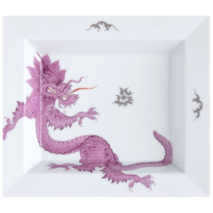 Vide-Poche, groß, "The MEISSEN Vide-Poche Collection", Ming-Drache, purpur, 21 x 18,5 cm
