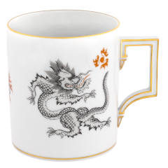 Henkelbecher, Form "Berlin", Ming-Drache, schwarz, V 0,25 l