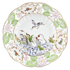 Wandschale, Form "Schwanendessin", Ø 25,5 cm