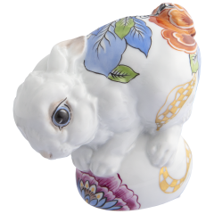 Hase Benno, Indisch Blümchen (483110), H 8,5 cm