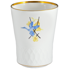 Champagnerbecher, Schwerterrelief, Secret Garden, H 10,5 cm