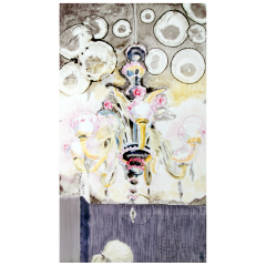 Wandgemälde "Lustra", Unikat Irina Polin, 72 x 42 cm