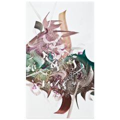 Wandbild Unikat "After Rain", Unikat Khaled Al-Saai, 72 x 42 cm