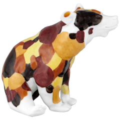Asiatic black bear, Meissen Atelier, Indian Summer Look, lim., H 8 cm