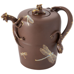 Eidechsenkanne "Fantasie Libellen", H 13,5 cm