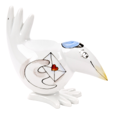 Vogel Spaßvogel, Briefträger, H 6,5 cm